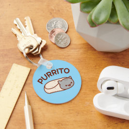 PURRITO Chaveiro - Burrito Gato Engraçado por Jubb