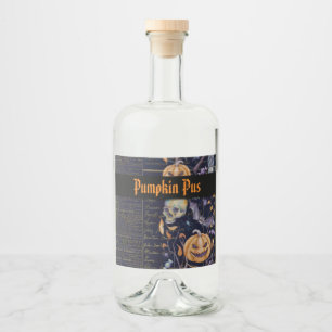 Pus de Abóbora de Halloween Assustador Vintage