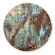 Puxador de Gaveta de Cristal Impresso Labradorite 