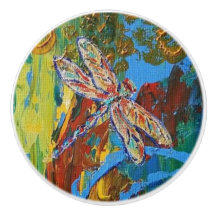 puxador do botão da libélula