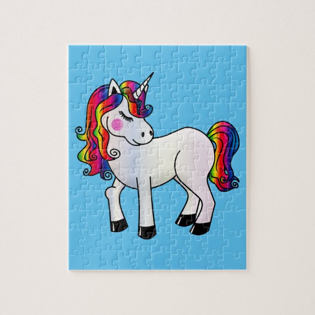 PUZZLE DE QUEBRA-CABEÇA 8X10 UNICÓRNIO FOFO (Vertical)