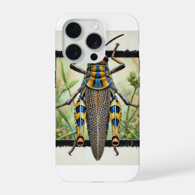 Pygmy Grasshopper 020924IREF232 - Watercolor (Verso)