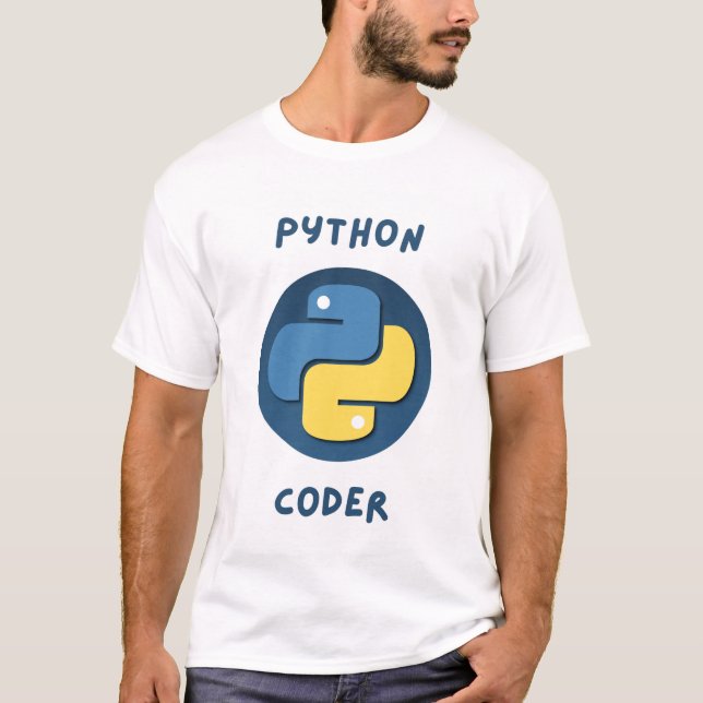 Python Code Men Meia Capas T-Shirt (Frente)