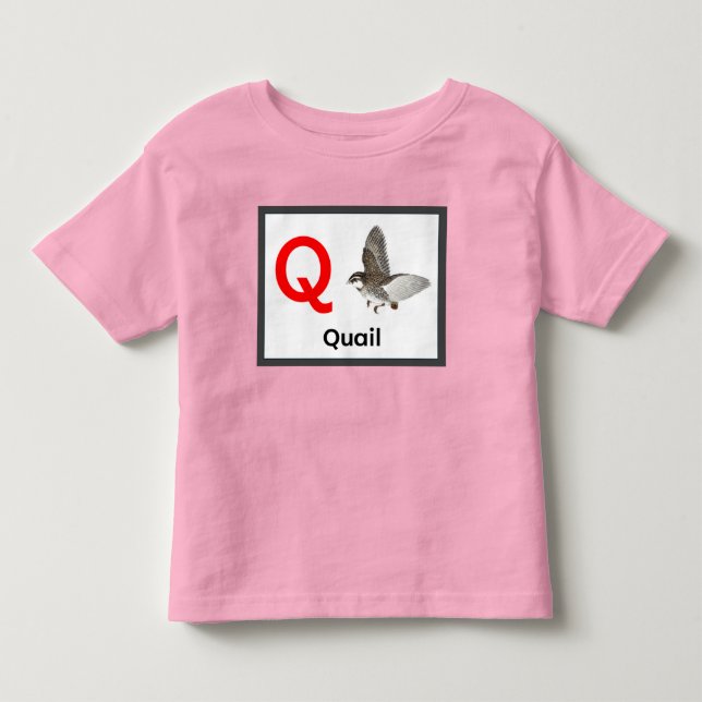 Q é para codorniz T-Shirt (Frente)