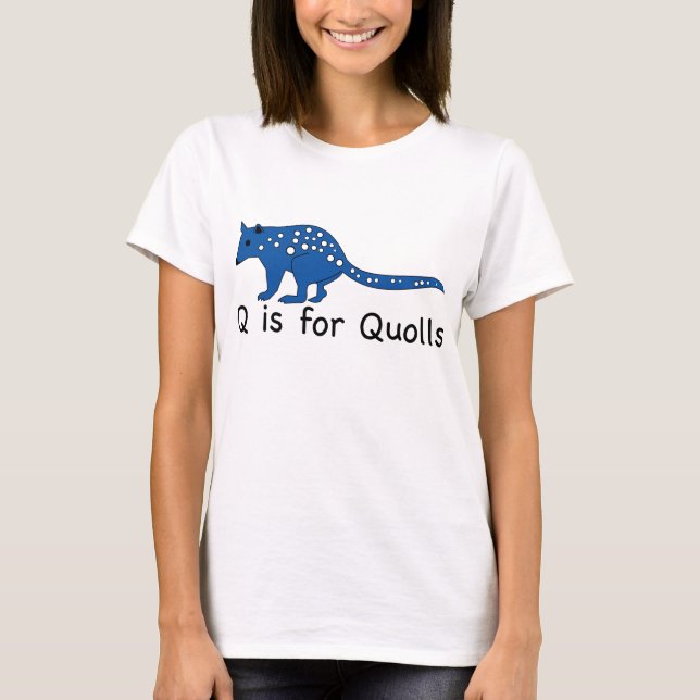Q é para o t-shirt de Quolls (Frente)