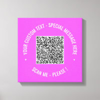 QR Code Canvas Imprimir Informações de Digitalizaç