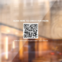 QR código adesivo para vitrine - me escaneie - sem