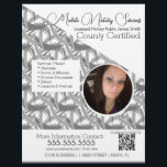 QR FLYER C Foto de Serviços Móveis Notórios<br><div class="desc">Folhetos modernos para serviços públicos notariais</div>