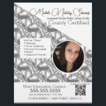 QR FLYER C Foto de Serviços Móveis Notórios<br><div class="desc">Folhetos modernos para serviços públicos notariais</div>