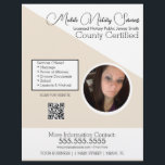 QR FLYER E Foto de Serviços Móveis Notórios<br><div class="desc">Folhetos modernos para serviços públicos notariais</div>