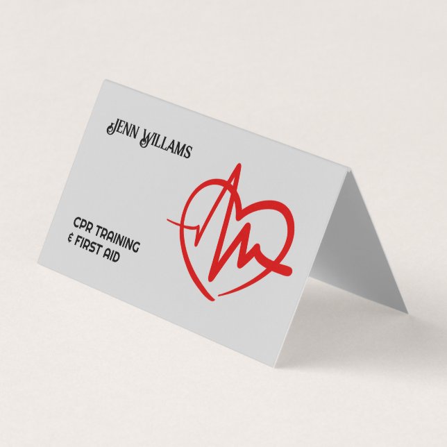 QR personalizado de instrutor CPR certificado (Frente)