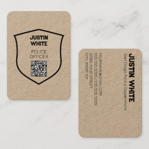 🛡️ QR Policial Cartão de visita