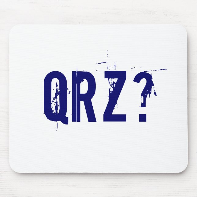 QRZ? Presunto de rádio Mousepad (Frente)