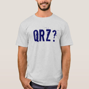 QRZ? T-shirt de rádio masculino do presunto