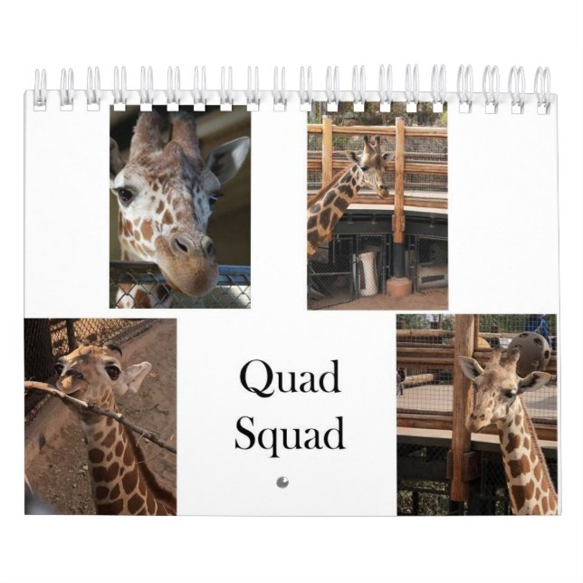Quad Squad 2022 Calendário de 5,5" x 7" (Capa)