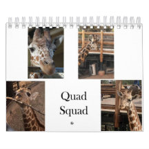 Quad Squad 2022 Calendário de 5,5" x 7"