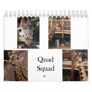 Quad Squad 2022 Calendário de 5,5" x 7"