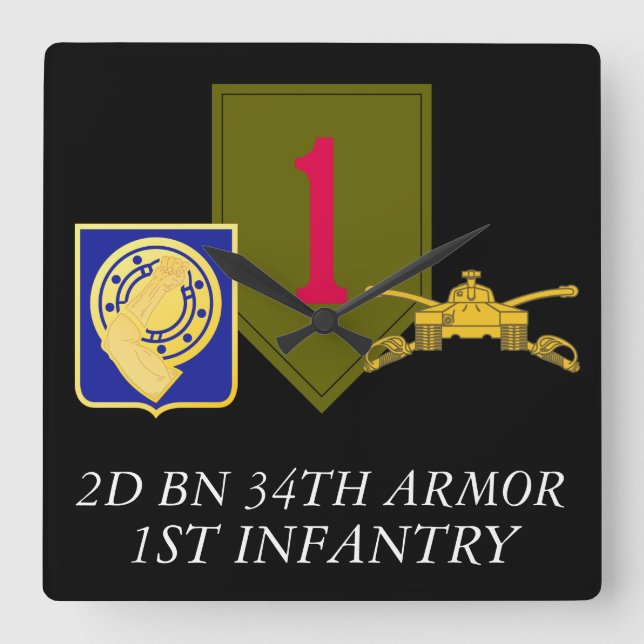 Quadrado 2D BN 34.o RELÓGIO DE INFANTEIRA DE ARMADOR 1 (Frente)