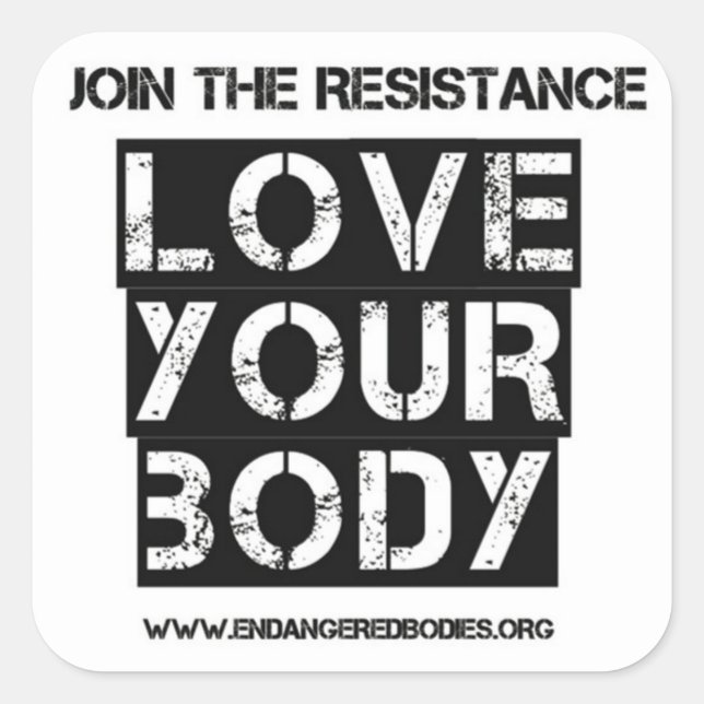 Quadrado 3" Ame o seu adesivo (Frente)