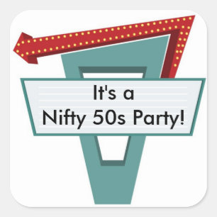 Quadrado 50 - Sinal 1 Adesivo