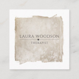 Quadrado Abstrato pincel Cartão de visita de Terapia do Tra