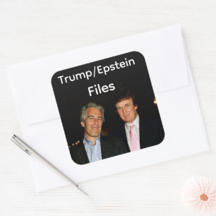 Quadrado Adesivo Arquivos Trump/Epstein