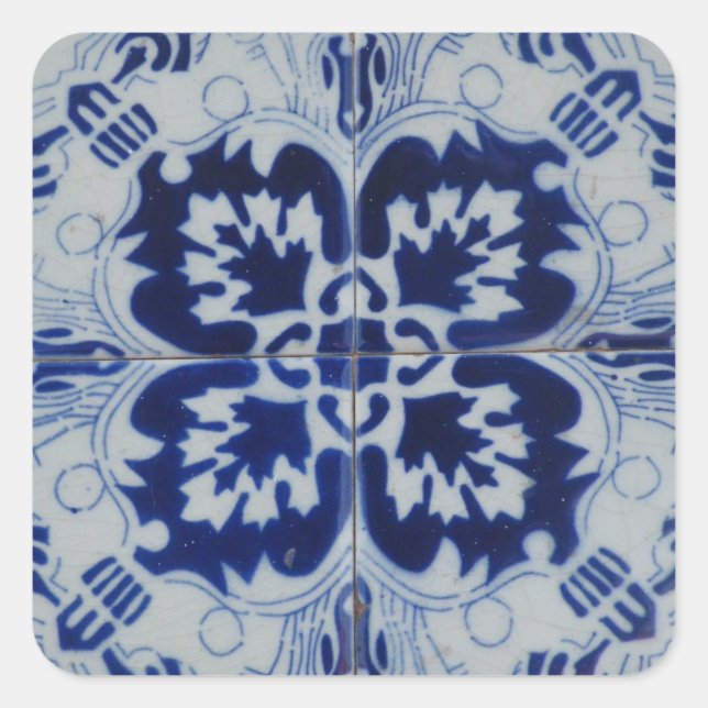 Quadrado adesivo Azulejo (Frente)