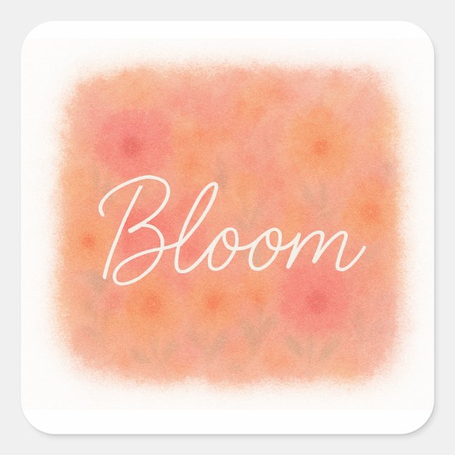 Quadrado Adesivo Bloom (Frente)