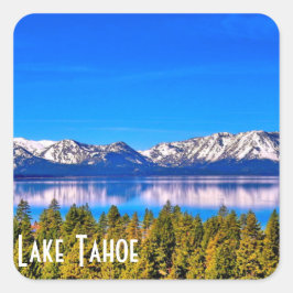 QUADRADO ADESIVO BRILHANTE DO BELO LAGO TAHOE