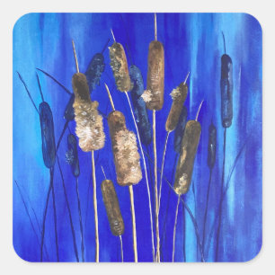 Quadrado adesivo cattail