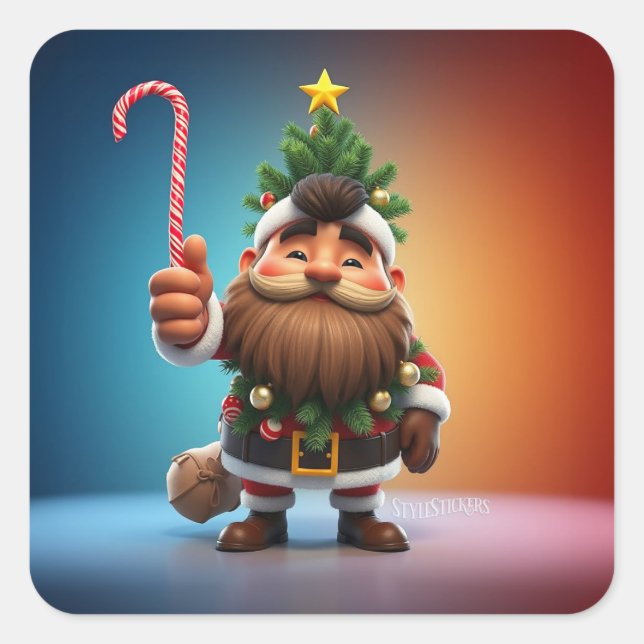 Quadrado Adesivo Clássico (Frente)