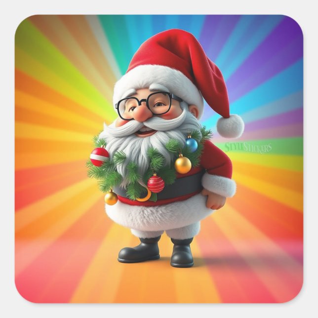 Quadrado Adesivo Clássico (Frente)