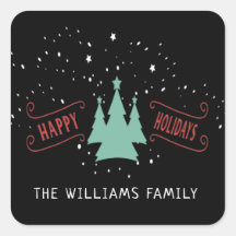 Adesivo Clássico da Família Feliz Feriados