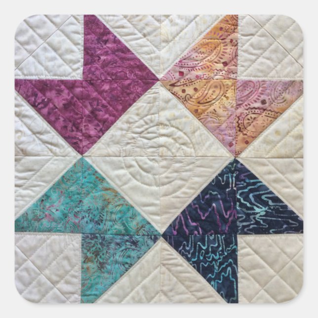 Quadrado Adesivo colado (Frente)