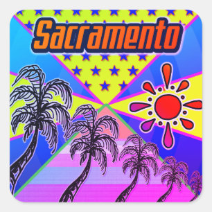 Quadrado Adesivo da Liberdade de Sacramento