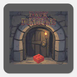 Quadrado adesivo Dark Dungeons