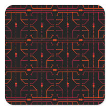 Adesivo de Abstrato de Hieroglifo