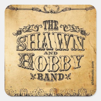 Quadrado Adesivo de Banda Shawn & Hobby