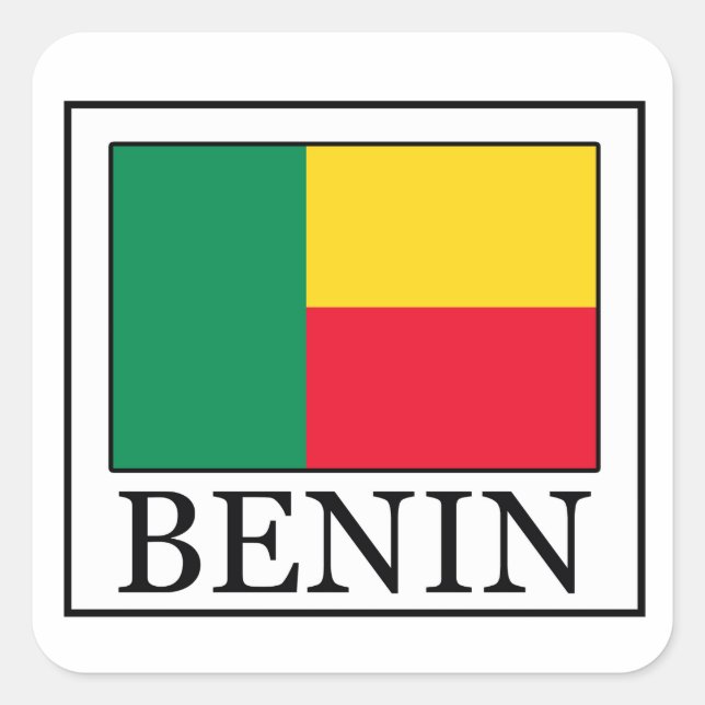 Quadrado Adesivo de Benim (Frente)