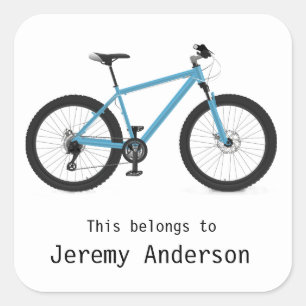 Quadrado Adesivo de bicicleta personalizado