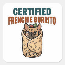 Adesivo de Burrito Francês Certificado