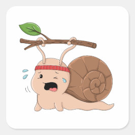Quadrado Adesivo de Caracol Forte Carregando uma Carga Pesa