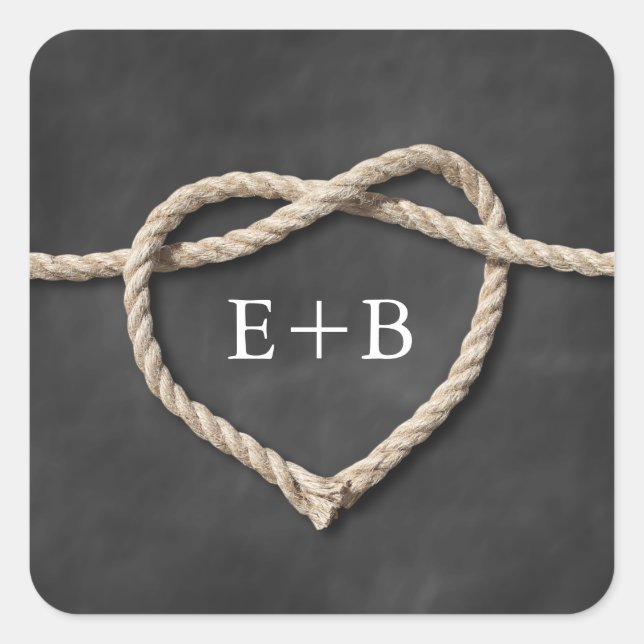 Quadrado Adesivo de Casando russo (Frente)