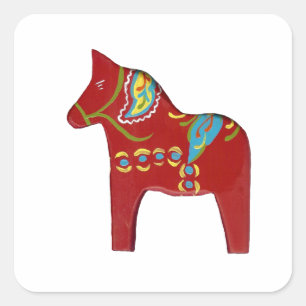 Quadrado Adesivo de cavalo Dala