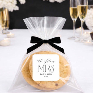 Quadrado Adesivo de Chuveiro de Noiva The Future Mrs