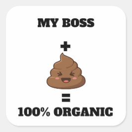 Quadrado Adesivo de Cocô Orgânico 100% Personalizado - Na P