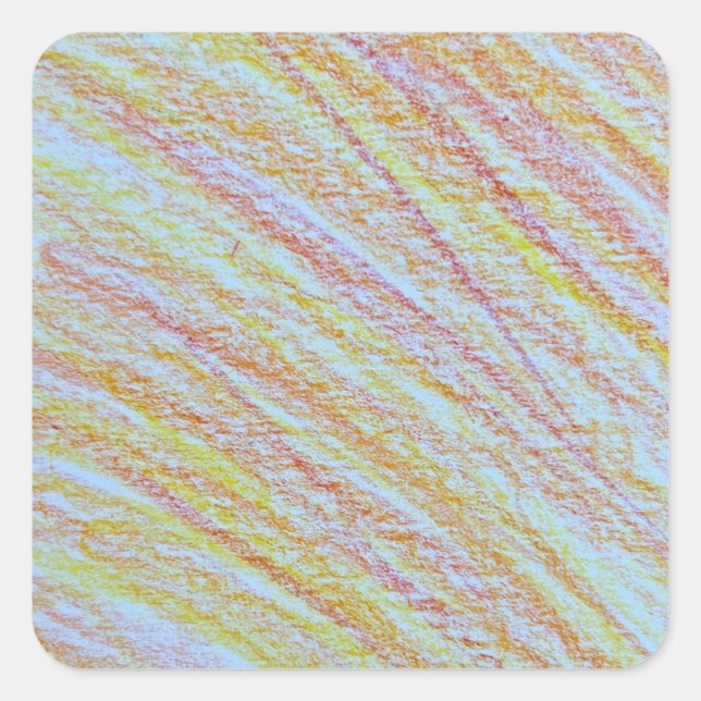 Quadrado adesivo de cor de fogo (Frente)