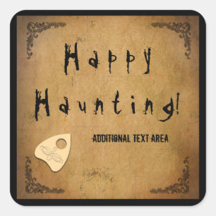 Quadrado Adesivo de festa de Halloween da tábua espírita