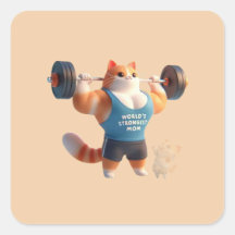 Adesivo de Gato da Mãe Mais Forte do Mundo – Pinge