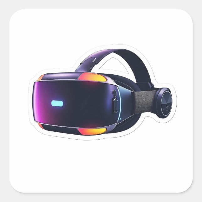 Quadrado Adesivo de jogo de headset de realidade virtual Ne (Frente)